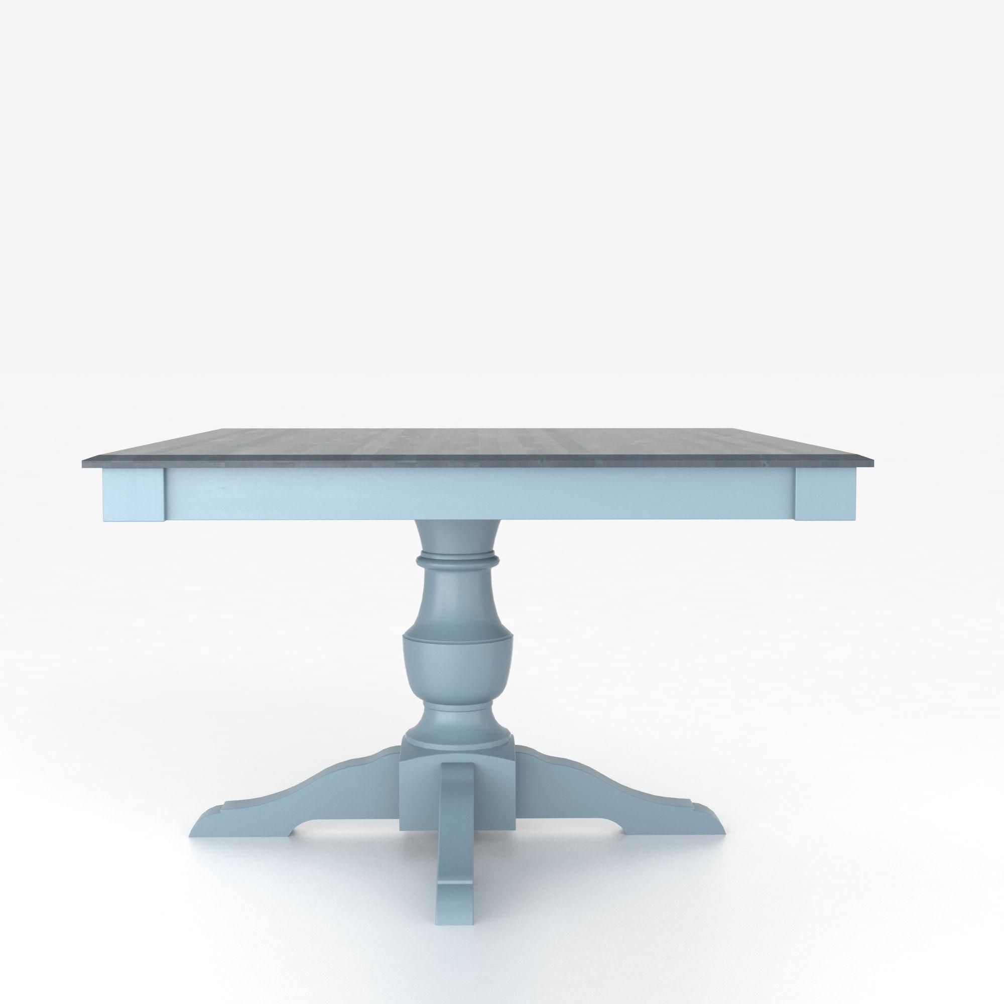 Canadel Custom Dining Tables Customizable Square Table with Pedestal